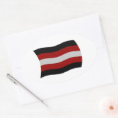 Autocollant drapeau sataniste (Enveloppe)
