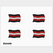 Autocollant drapeau sataniste (Feuille)
