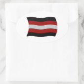 Autocollant drapeau sataniste (Sac)