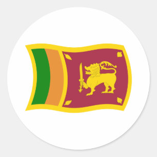 Autocollant Drapeau Sri Lanka