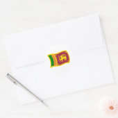 Autocollant Drapeau Sri Lanka (Enveloppe)