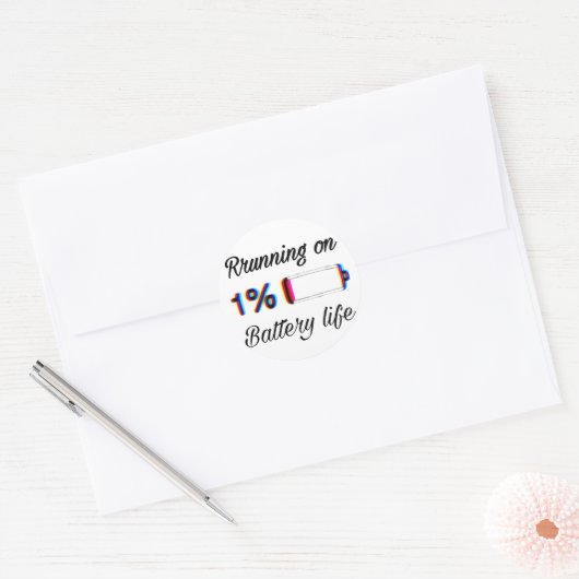 autocollant drôle/ 1 pouce (Enveloppe)
