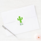 Autocollant drôle de cactus (Enveloppe)