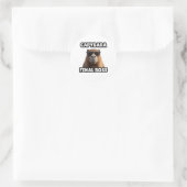 Autocollant drôle de Capybara Boss Final (Sac)