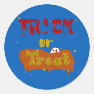 Autocollant drôle de Halloween « Trick or Treat Bo