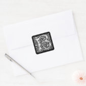 Autocollant du ` B de lettre de William Morris' - (Enveloppe)