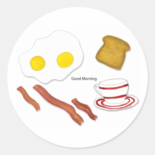 Autocollant du bon matin (Devant)