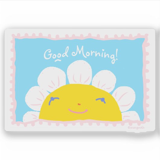 Autocollant du bon matin (Devant)