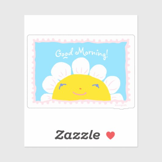 Autocollant du bon matin (Feuille)