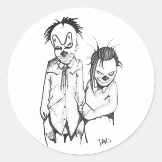 Autocollant du carré de dessin Mamma et Pappa (Devant)