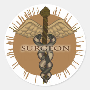 Autocollant du chirurgien Caduceus