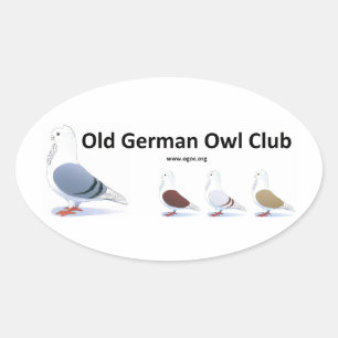 Autocollant du club de hibou allemand