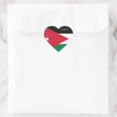 Autocollant du cœur de Jordanie, drapeau jordanien (Sac)