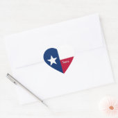 Autocollant du cœur du Texas, drapeau patriotique  (Enveloppe)