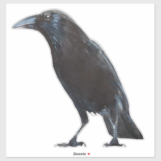Autocollant du corbeau (Feuille)