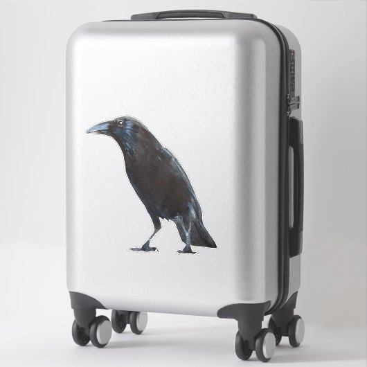 Autocollant du corbeau (Sur valise)