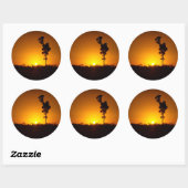 Autocollant du coucher de soleil extérieur (Feuille)