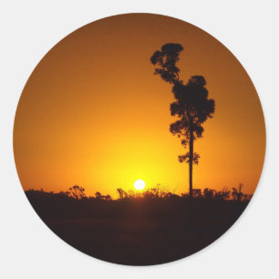 Autocollant du coucher de soleil extérieur