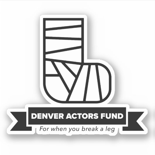 Autocollant du Denver Actors Fund (Devant)