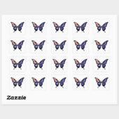 Autocollant du drapeau à queue noire australien (Feuille)