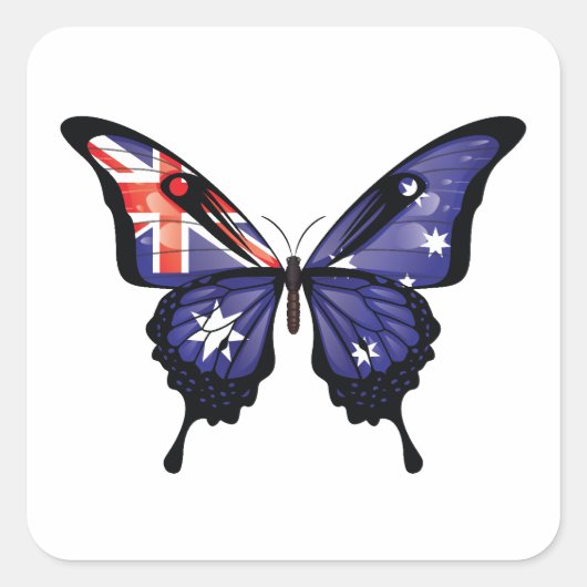Autocollant du drapeau à queue noire australien (Devant)