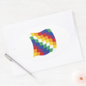 Autocollant du drapeau aymara (Enveloppe)