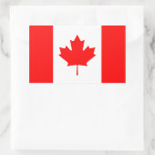 Autocollant du drapeau canadien (Sac)