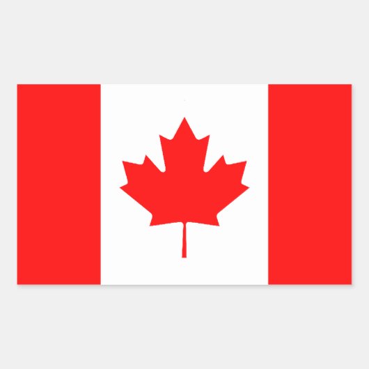 Autocollant du drapeau canadien (Devant)