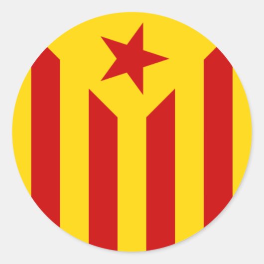 Autocollant du drapeau catalan (Devant)
