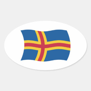 Autocollant du drapeau d'Aland