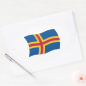 Autocollant du drapeau d'Aland (Enveloppe)