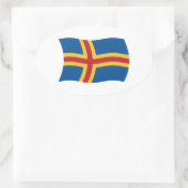 Autocollant du drapeau d'Aland (Sac)