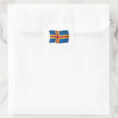 Autocollant du drapeau d'Aland (Sac)
