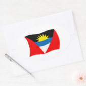 Autocollant du drapeau d'Antigua-et-Barbuda (Enveloppe)