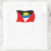 Autocollant du drapeau d'Antigua-et-Barbuda (Sac)