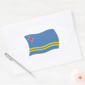 Autocollant du drapeau d'Aruba (Enveloppe)