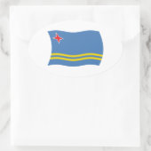 Autocollant du drapeau d'Aruba (Sac)