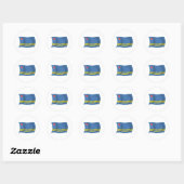 Autocollant du drapeau d'Aruba (Feuille)