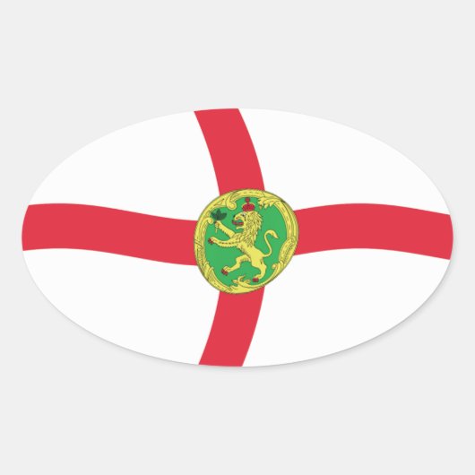 Autocollant du drapeau d'Aurigny (Devant)