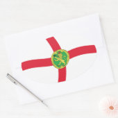 Autocollant du drapeau d'Aurigny (Enveloppe)