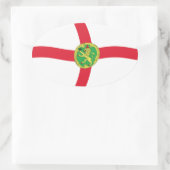 Autocollant du drapeau d'Aurigny (Sac)