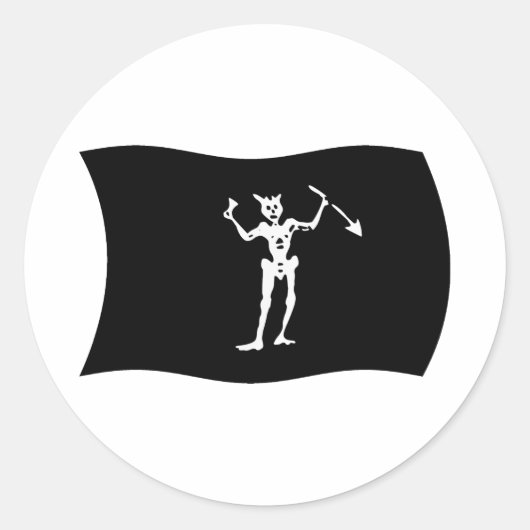 Autocollant du drapeau de Barbe noire (Devant)