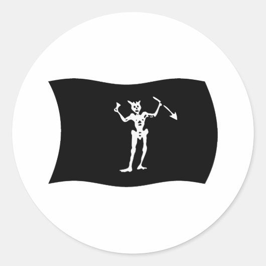 Autocollant du drapeau de Barbe noire (Devant)