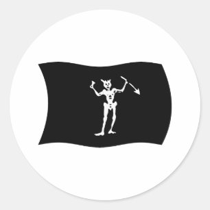 Autocollant du drapeau de Barbe noire