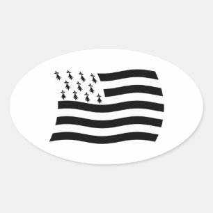 Autocollant du drapeau de Bretagne
