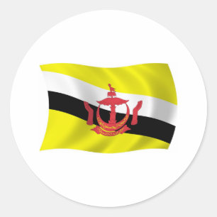 Autocollant du drapeau de Brunei