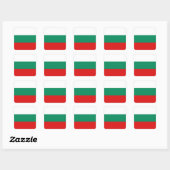 Autocollant du drapeau de Bulgarie (Feuille)