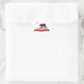 Autocollant du drapeau de Californie (Sac)