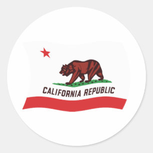 Autocollant du drapeau de Californie