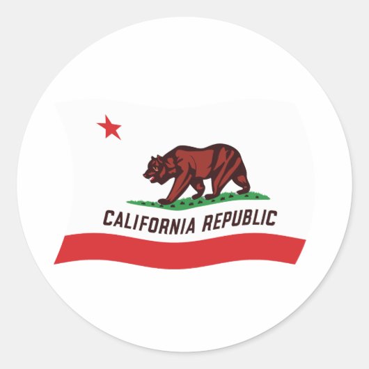 Autocollant du drapeau de Californie (Devant)
